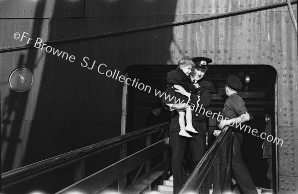 SS CALEDONIA CHILD PASSENGER EMBARKS WITH OFFICER